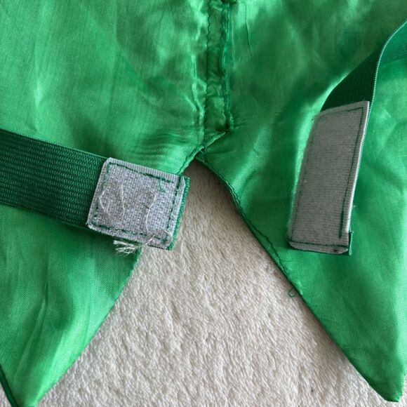 Leprechaun St. Patrick's Day‎ Costume green satin Vest adjustable - Picture 8 of 9